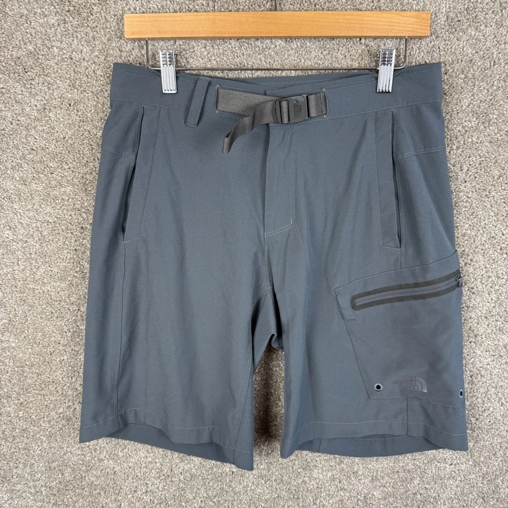 The North Face Mens Gray Zip Pocket Cargo Shorts Size‎ 30 Outdoor Hiking